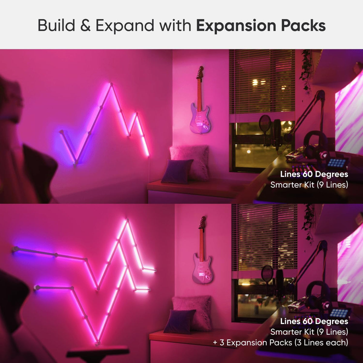 Nanoleaf Lines LED Light Bars – 9 Pack Smarter Kit