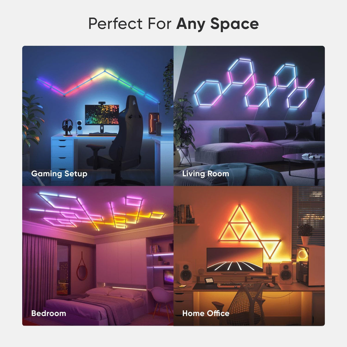 Nanoleaf Lines LED Light Bars – 15 Pack Smarter Kit